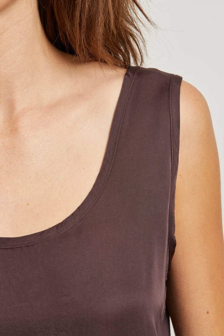 Silvie Satin Tank