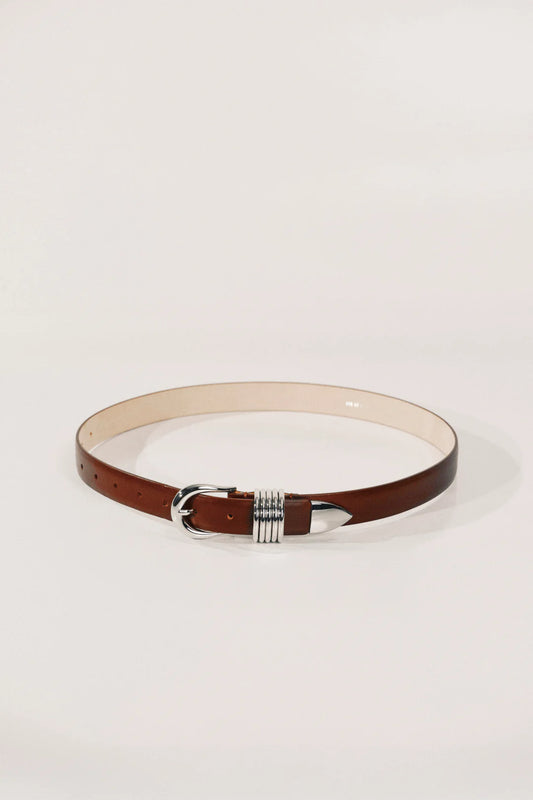 Déhanche - Hollyhock Belt - Mahogany & Silver