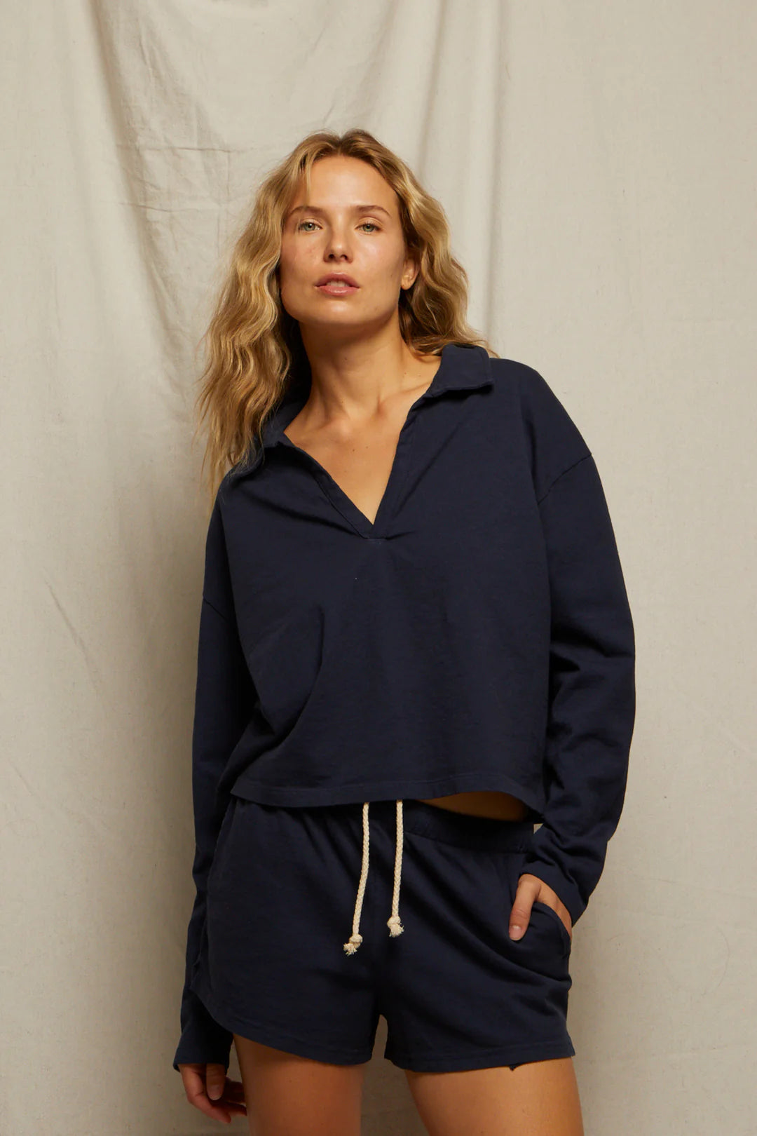 Perfect White Tee - Tennessee Jersey Short - Navy