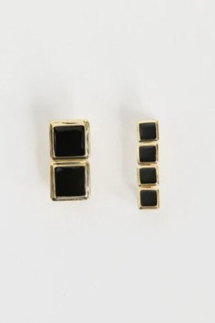 Archer Drop Earrings - Gold