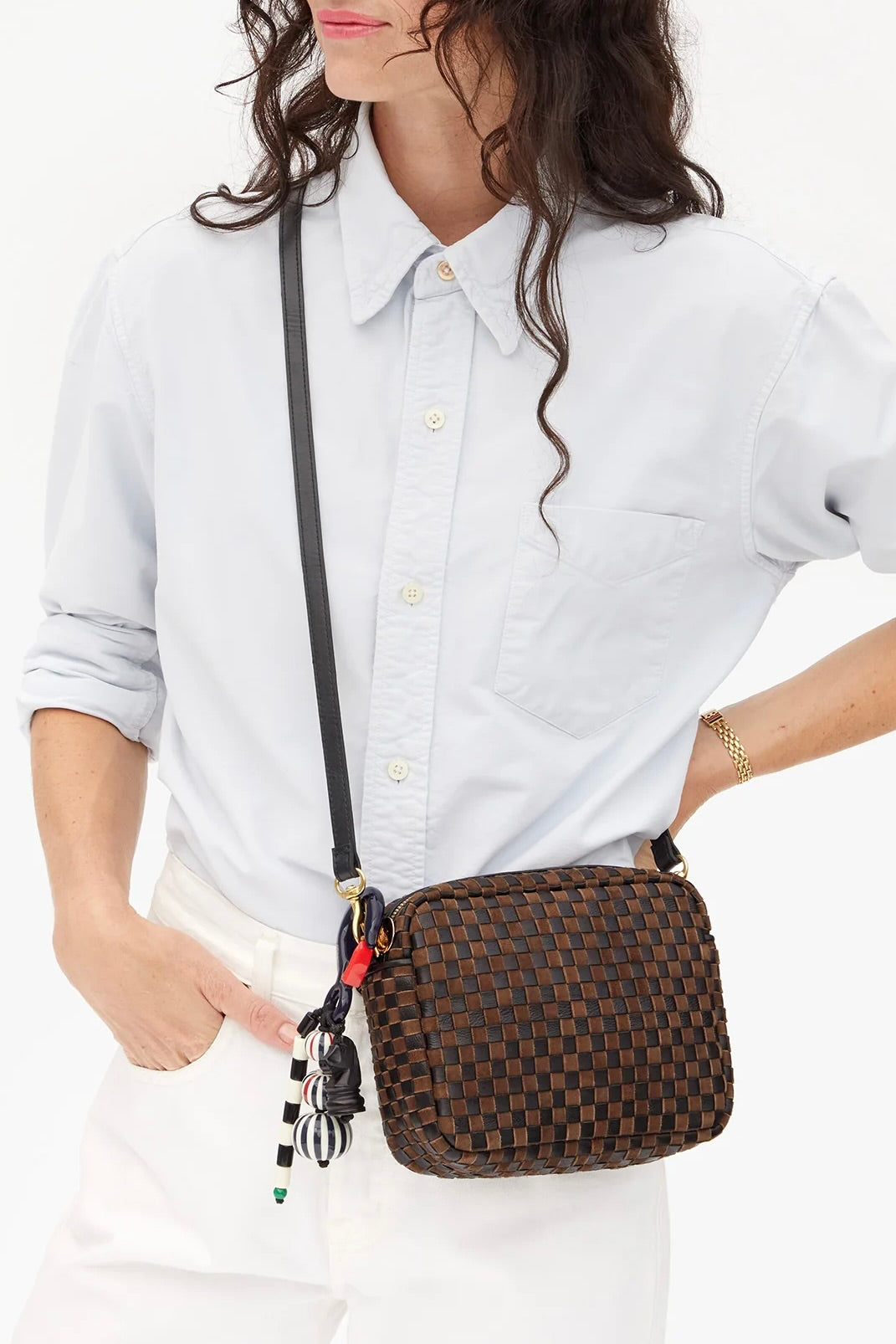 Beaded Stripe Fob