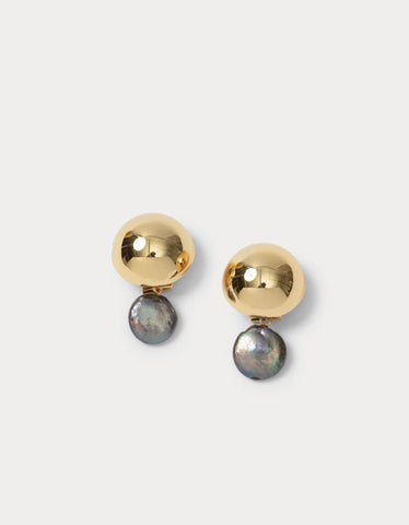 Rachel Comey - Chute Earrings - Gold-Peacock Pearl