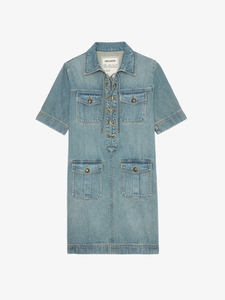 ZADIG&VOLTAIRE - Record Denim Dress - Light Blue