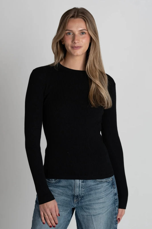 Sterling Long Sleeve Rib Tee