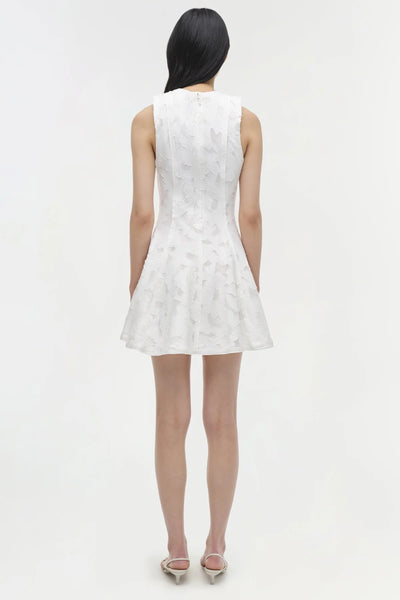 SIMKHAI - Sylvia Jacquard Mini Dress - White