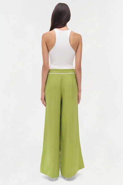 SIMKHAI - Heidi Linen Pant - Kiwi Multi