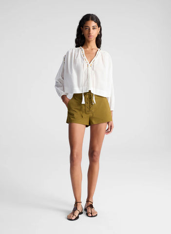 A.L.C. - Leon Lace Up Short - Hazel