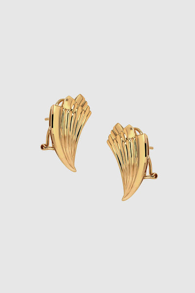 ANINE BING - Fan Earrings - Gold