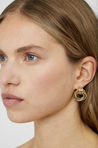 ANINE BING - Triple Knot Earrings - Gold