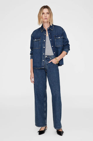 ANINE BING - Paxton Shirt - Sea Blue
