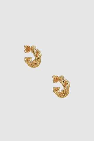 Anine Bing - Twist Rope Hoops - Gold