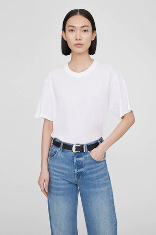Anine Bing - Waylon Belt - Black and Silver