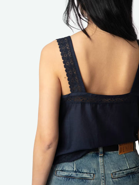 ZADIG&VOLTAIRE - Celite Tomboy Top - Encre