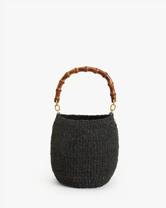 Clare V. - Pot De Miel w/ Bamboo Handle - Black