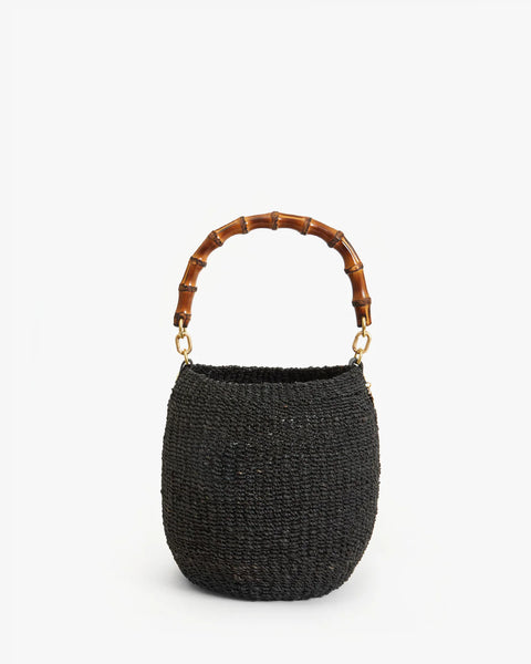 Clare V. - Pot De Miel w/ Bamboo Handle - Black