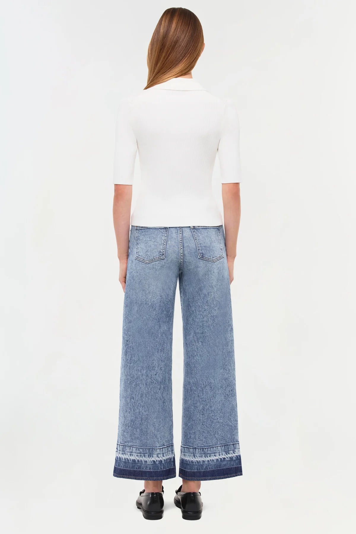 SIMKHAI - Jude High Rise Wide Leg Denim - Sherwood