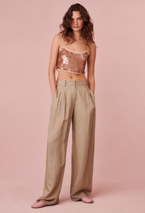 LoveShackFancy - Adams Pant - Elmwood Green