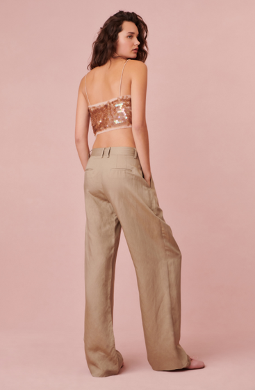 LoveShackFancy - Adams Pant - Elmwood Green