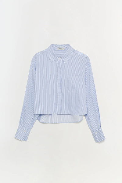 SIMKHAI - Renata Cotton Shirt - Blue Hydrangea