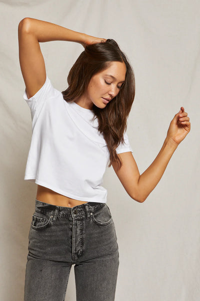 Perfect White Tee - Springsteen Ringspun Cotton Tee - Available in White & True Black