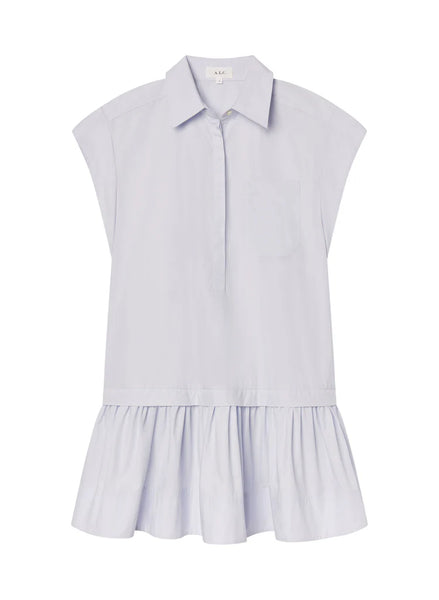 A.L.C. - Brock Cotton Mini Dress - Acqua