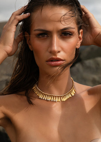 Christina Caruso - Fringe Teardrop Necklace