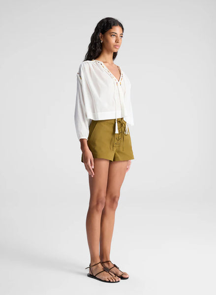 A.L.C. - Leon Lace Up Short - Hazel