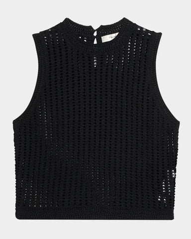 FRAME - The Crochet Tank - Black