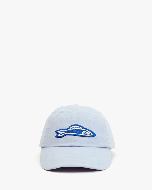 Clare V. - Baseball Hat - Baby Blue w/ Cobalt Sardine Patch