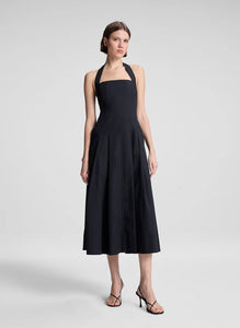 A.L.C. - Natalie Stretch Cotton Midi Dress - Black