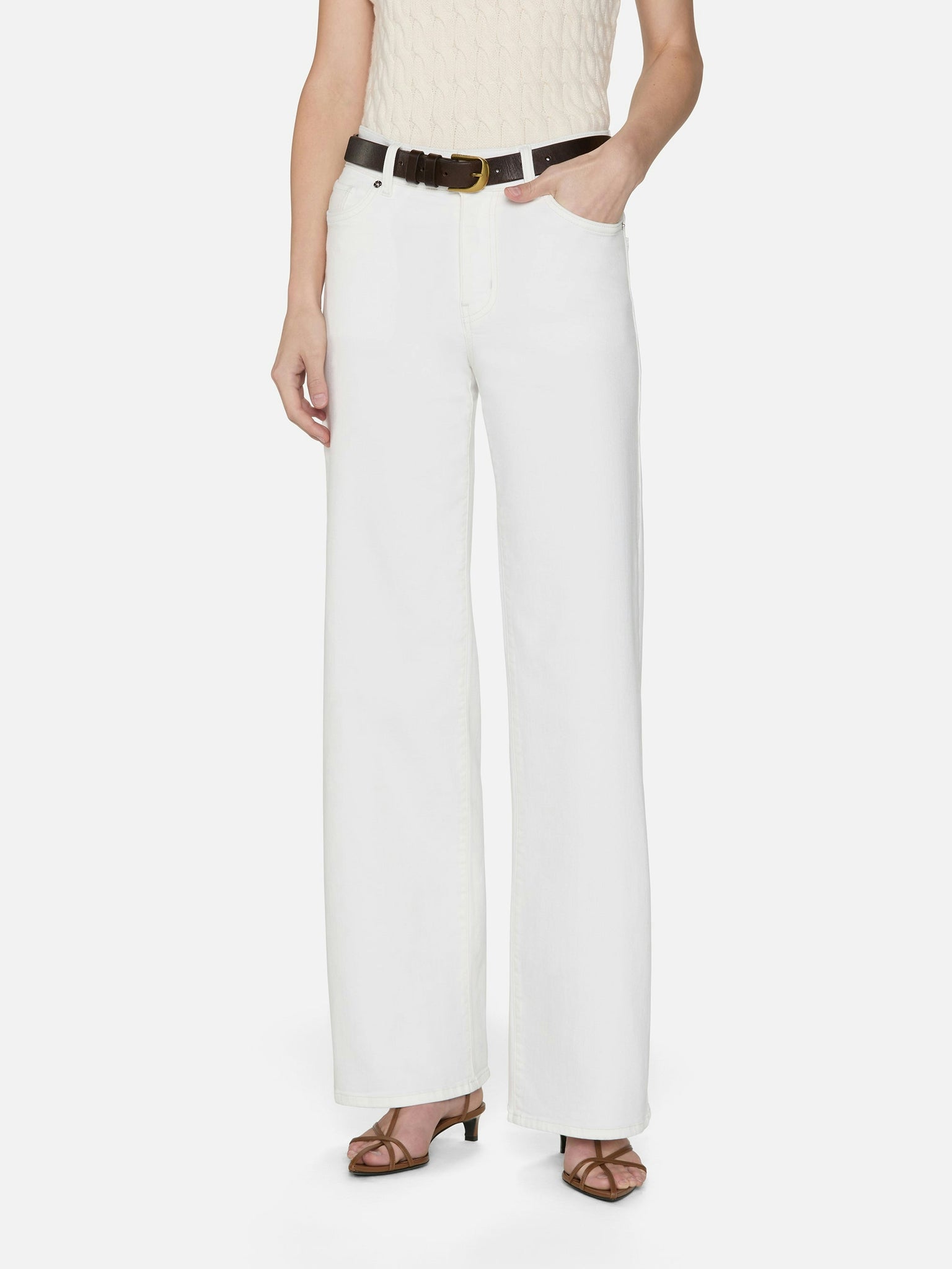 FRAME - Le Slim Palazzo - White