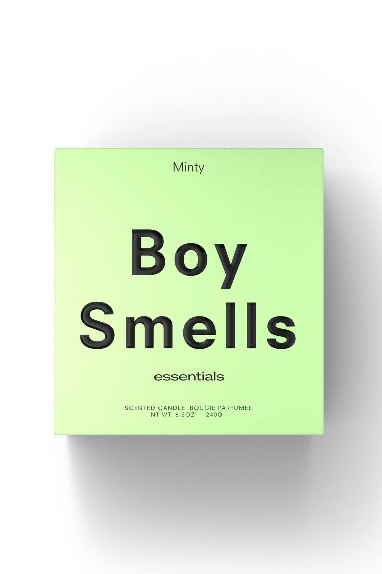 Boy Smells Minty Candle