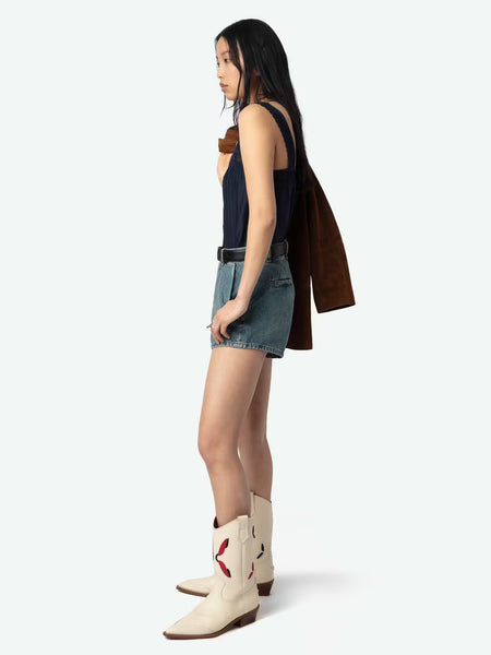 ZADIG&VOLTAIRE - Celite Tomboy Top - Encre
