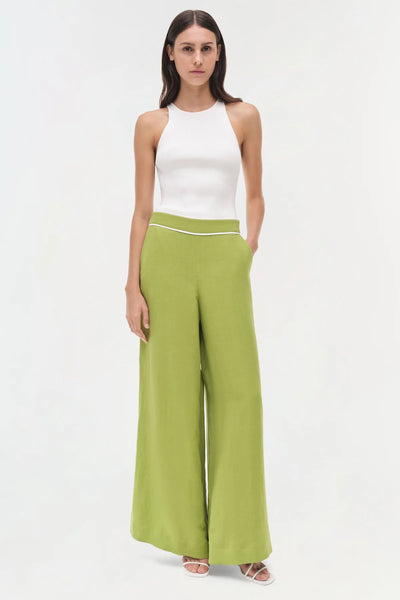 SIMKHAI - Heidi Linen Pant - Kiwi Multi