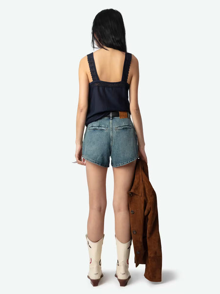 ZADIG&VOLTAIRE - Celite Tomboy Top - Encre