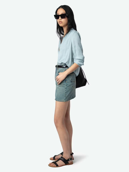 ZADIG&VOLTAIRE - Tink Satin Blouse - Mist