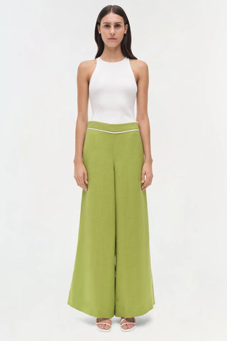 SIMKHAI - Heidi Linen Pant - Kiwi Multi