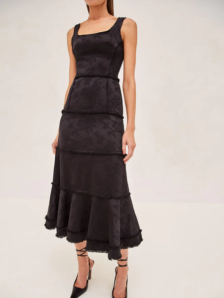 Alexis - Corina Dress - Noir Brocade