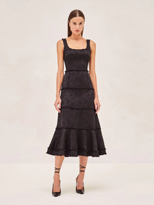 Alexis - Corina Dress - Noir Brocade