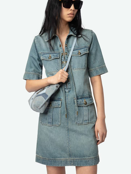 ZADIG&VOLTAIRE - Record Denim Dress - Light Blue