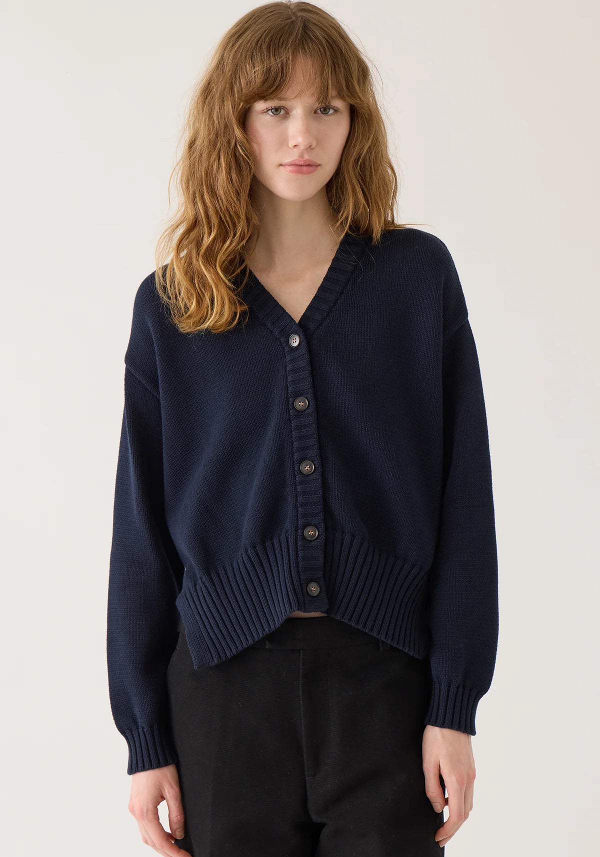 DEMYLEE - Vivian Organic Cotton Cardigan - Navy