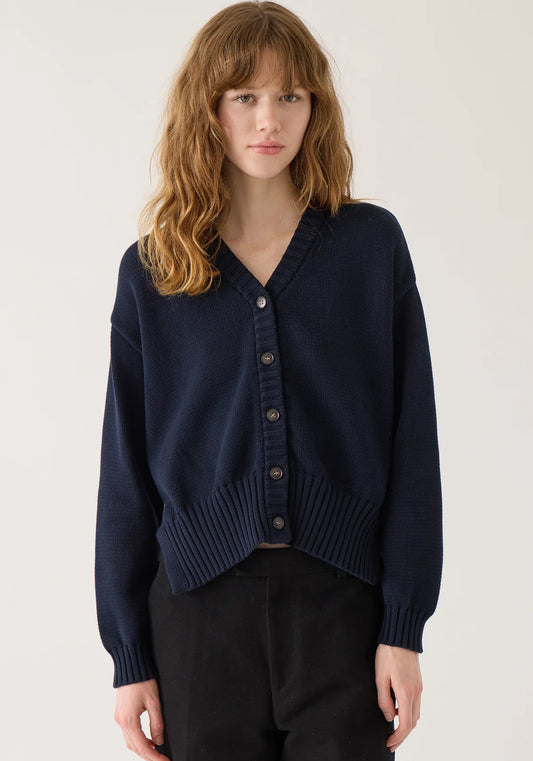 DEMYLEE - Vivian Organic Cotton Cardigan - Navy