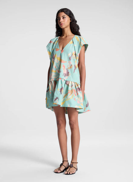 A.L.C. - Ember Printed Mini Dress - Mint Multi