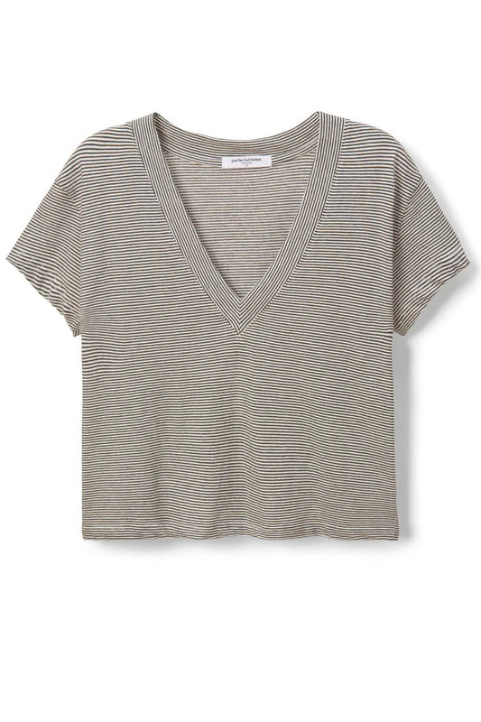 Rosie Stripe V-Neck Tee