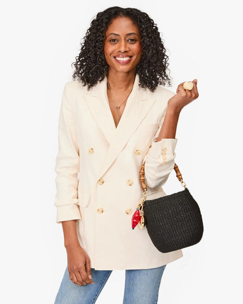Clare V. - Pot De Miel w/ Bamboo Handle - Black