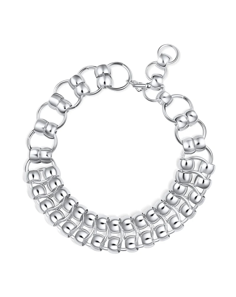 Christina Caruso - Link Necklace - Rhodium