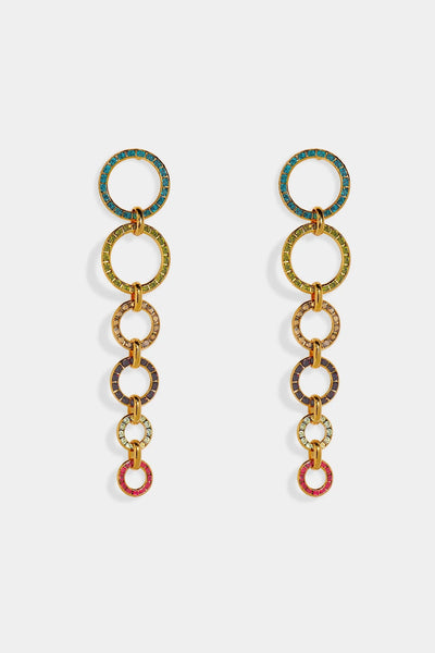Nicole Romano - Sagitta Colored Crystal Link Earring