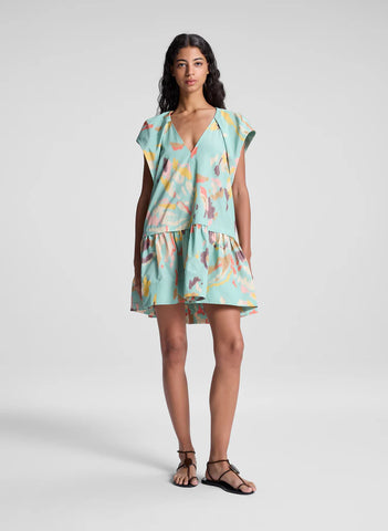 A.L.C. - Ember Printed Mini Dress - Mint Multi
