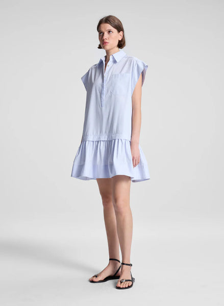 A.L.C. - Brock Cotton Mini Dress - Acqua