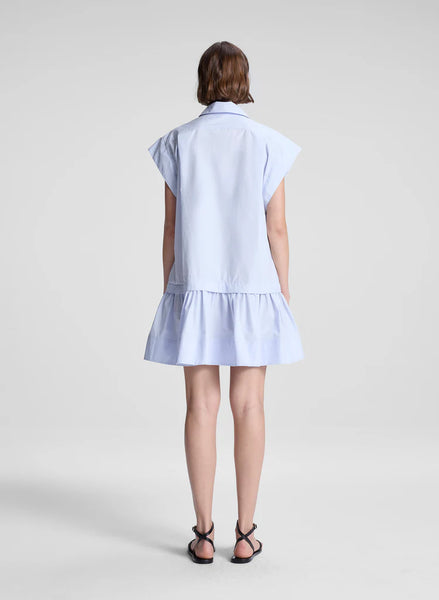 A.L.C. - Brock Cotton Mini Dress - Acqua